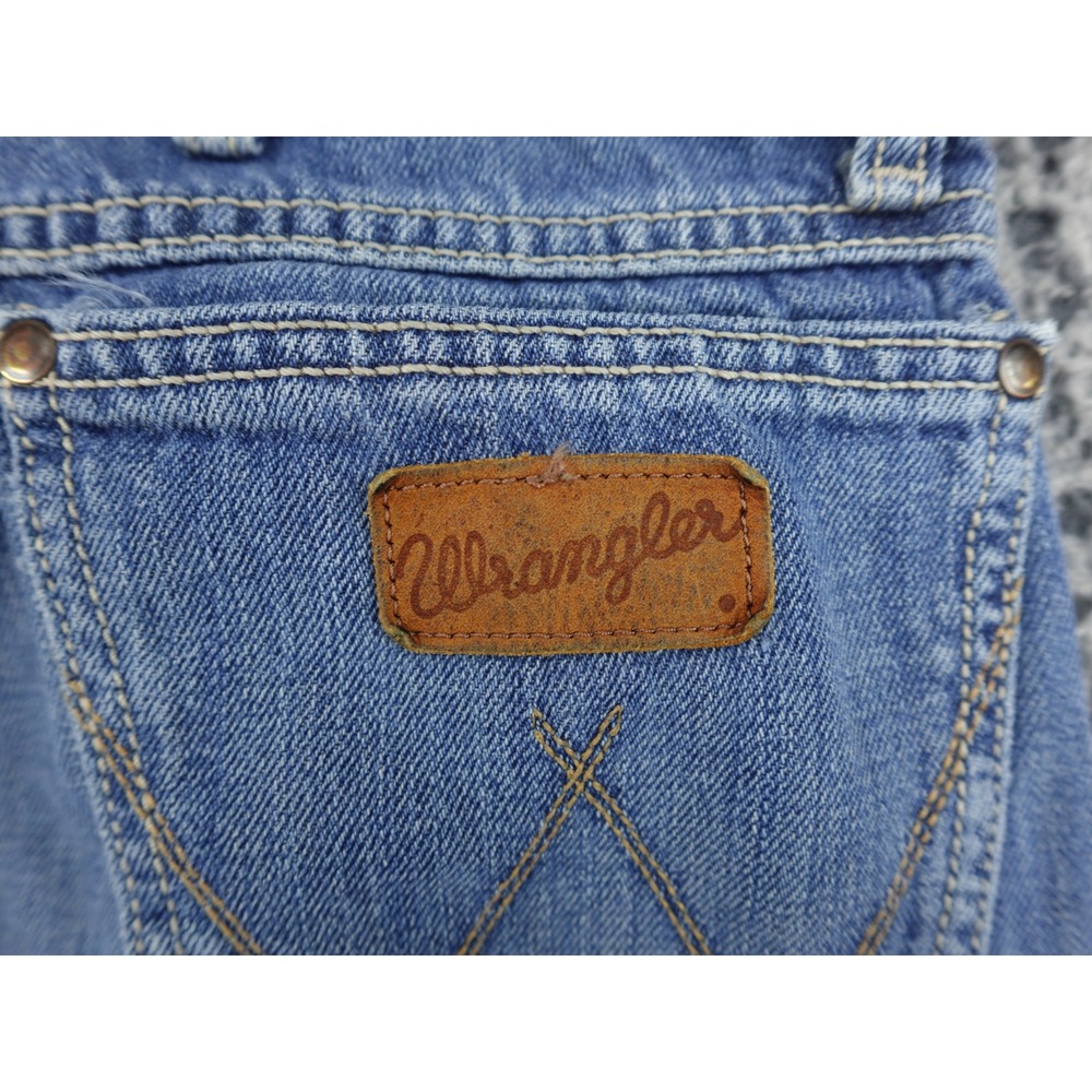 Wrangler Retro‎ Relaxed Boot Mens 33x34 Blue Medium Wash Denim Jeans 88MWZMS - Picture 13 of 14